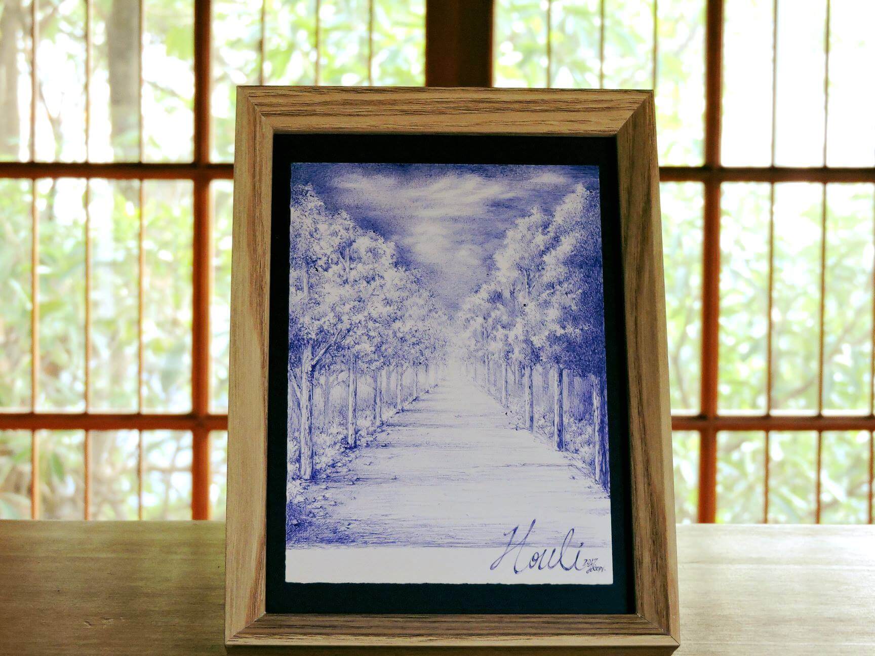 2019 純粹藍調─曾世球原子筆創作真跡作品展